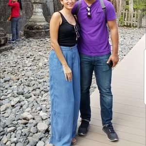 GAP high waist, wide leg summer jean